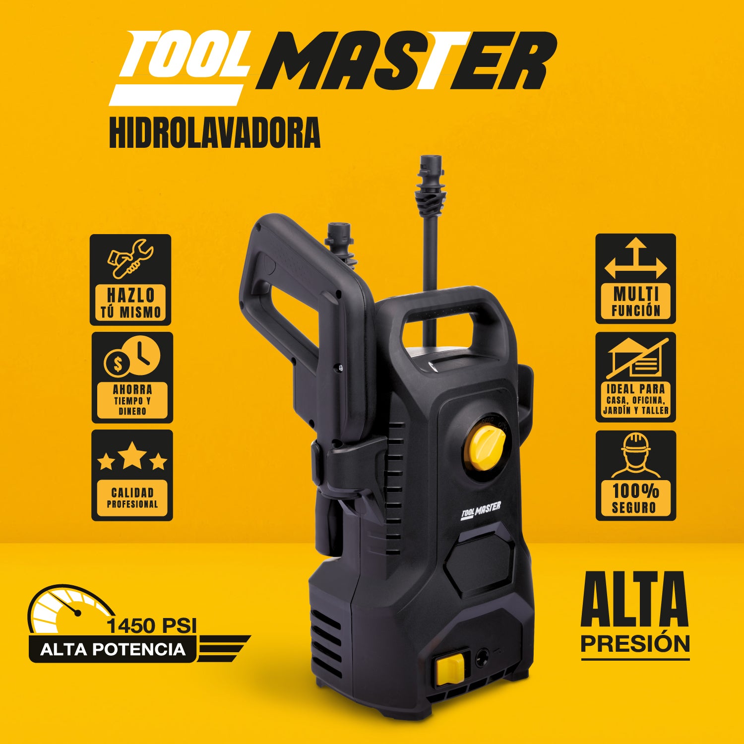 Hidrolavadora de Alta Potencia 1450 PSI Tool Master