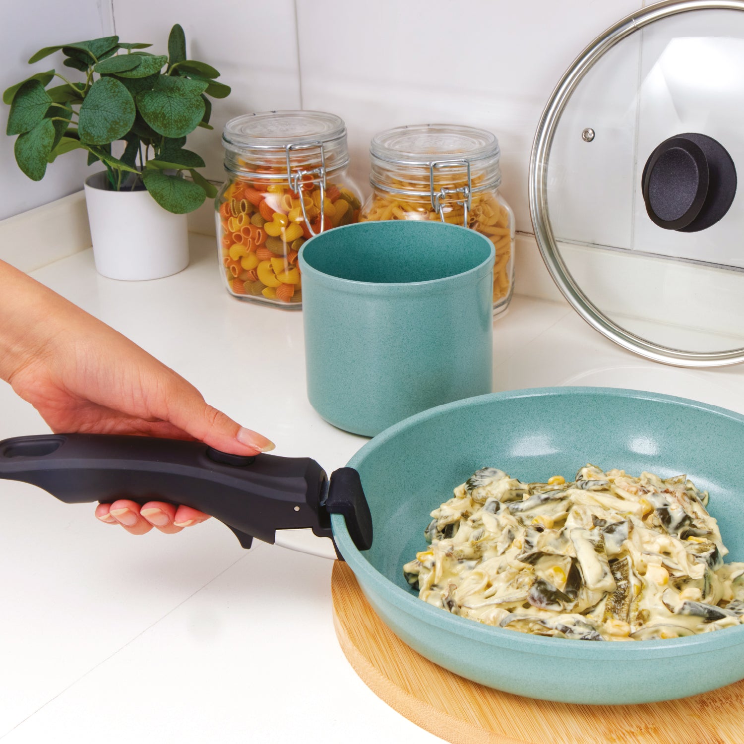 Batería de cocina Jade Pop Edge 10 Piezas