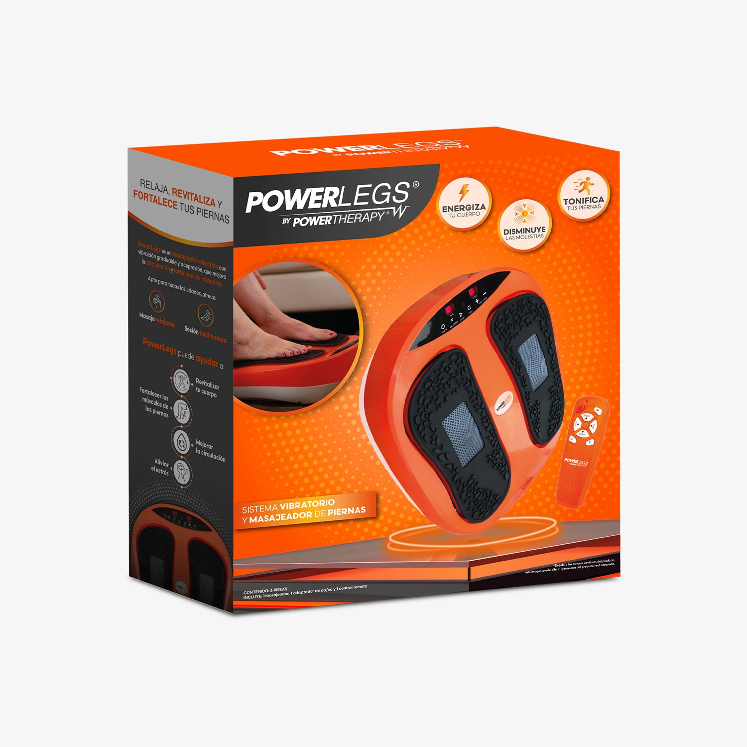 Masajeador Power Legs + Eliptic Trainer (Mini elíptica)