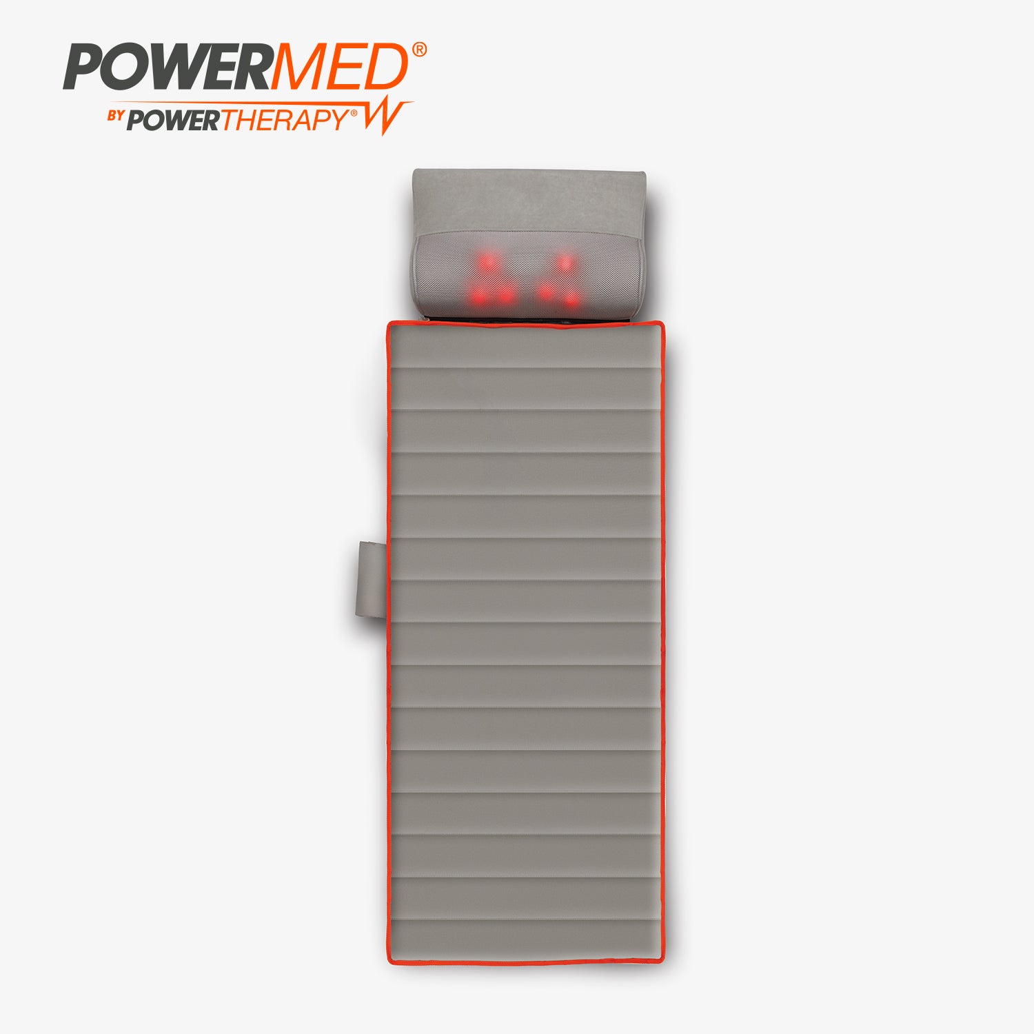 Power Med - Masajeador corporal de colchón - 8 motores de vibración 5 modos de masaje 3 velocidades