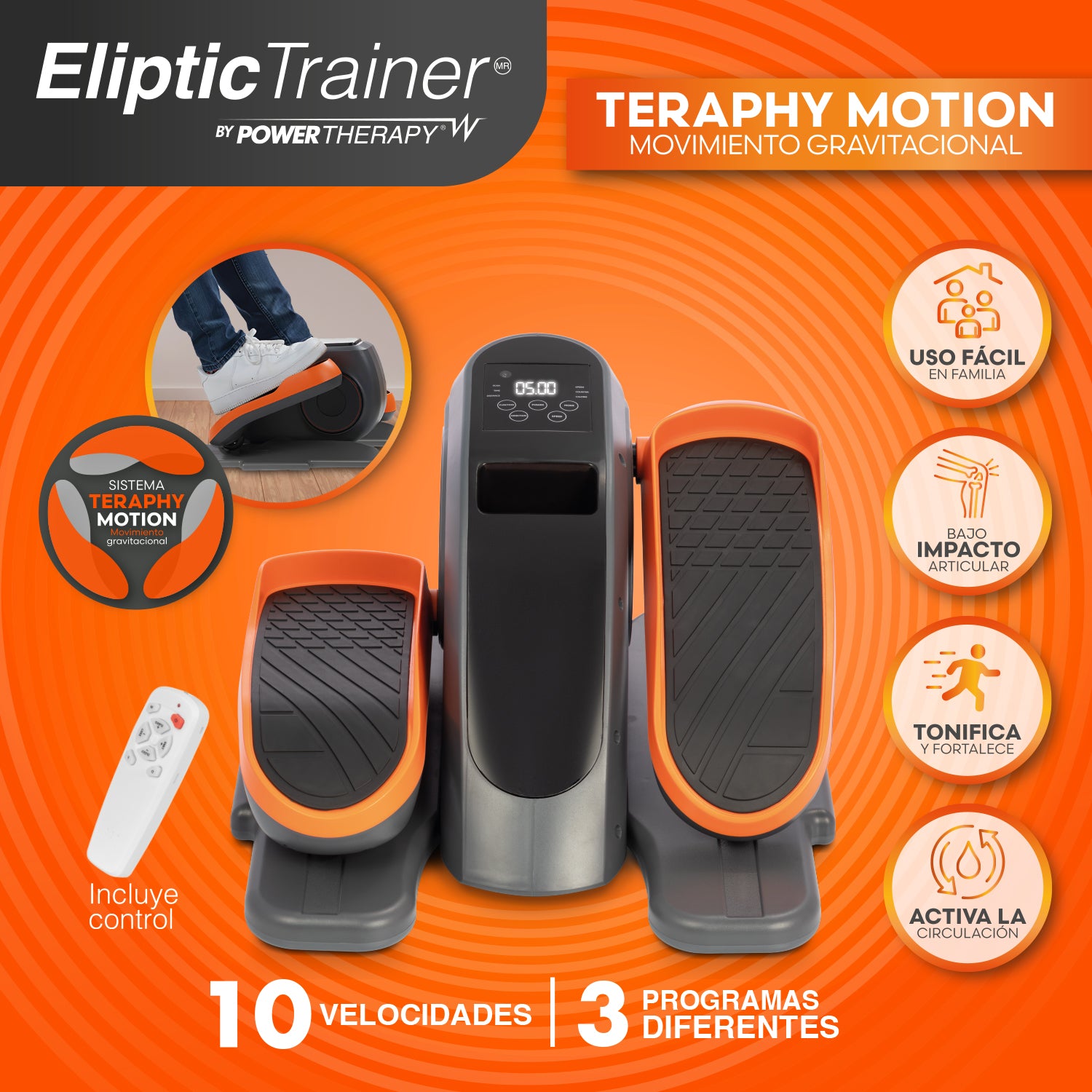 Eliptic Trainer - Mini elíptica motorizada