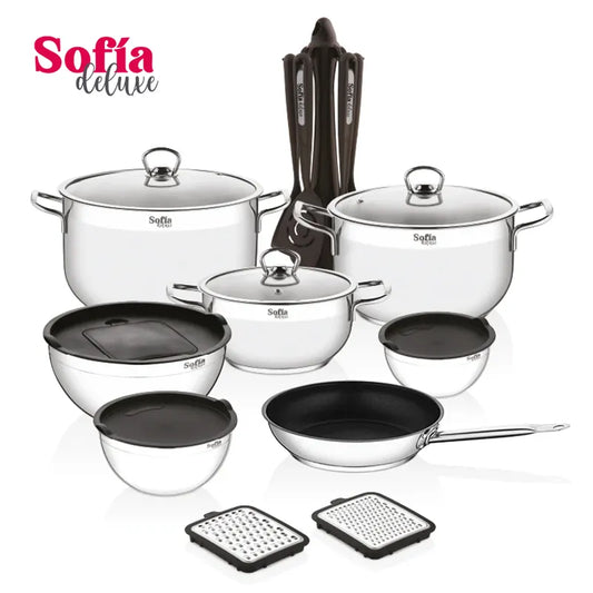 Batería de cocina Sofía Deluxe 22 Piezas