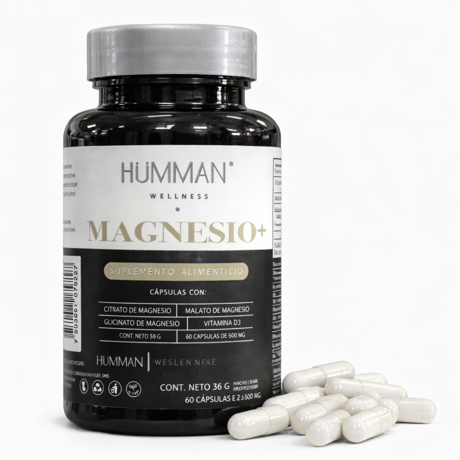 Hümman Magnesio+ 60 Cápsulas