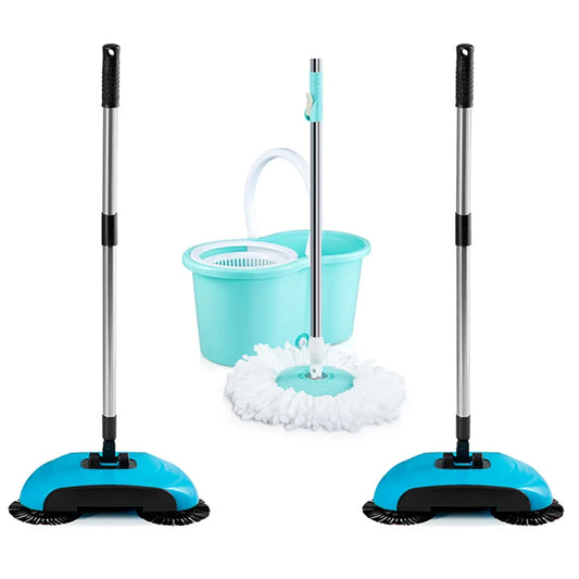 2 Barredoras Magic Sweeper + Trapeador Spin Mop de regalo