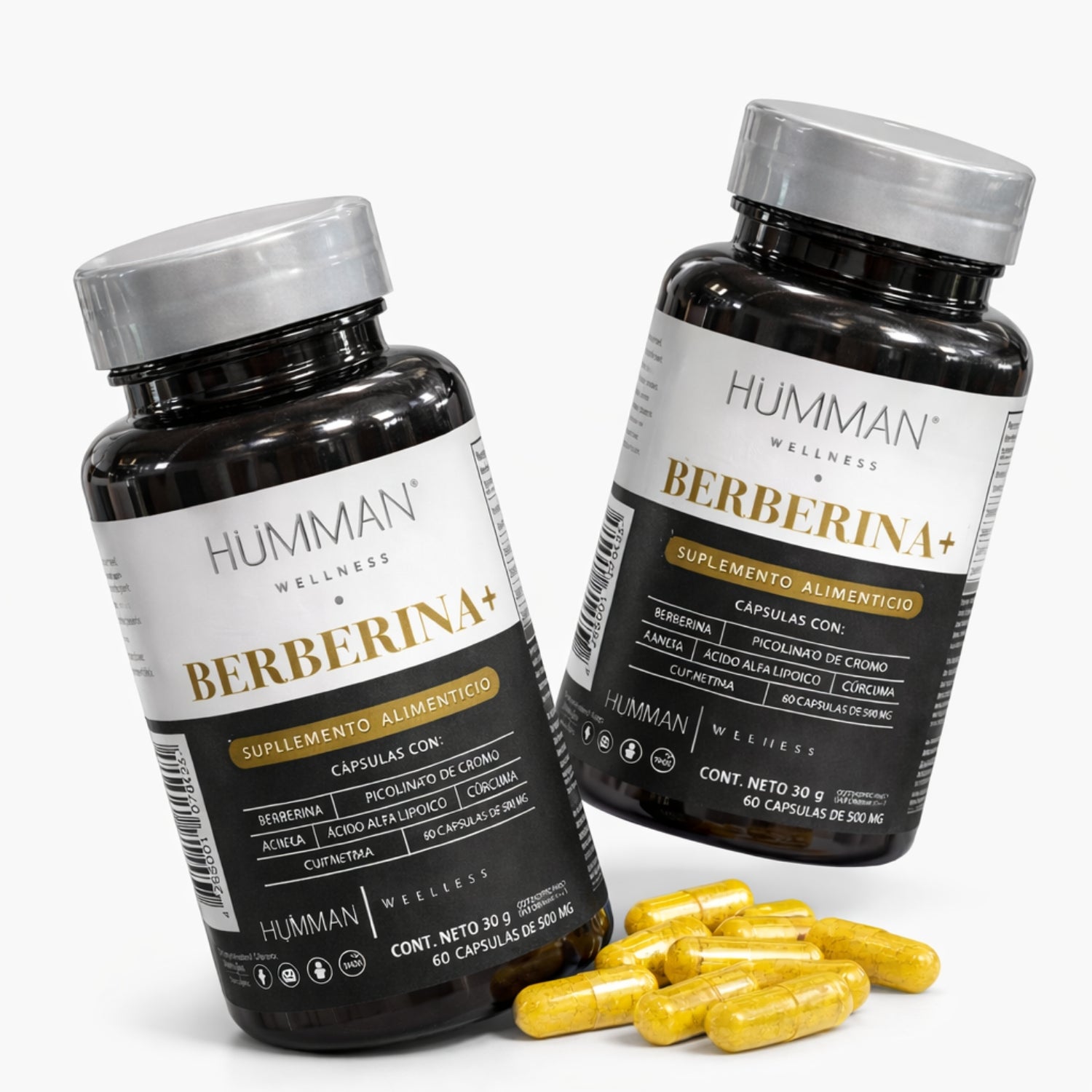 Paquete 2 Hümman Berberina+ | Control de Glucosa y Metabolismo