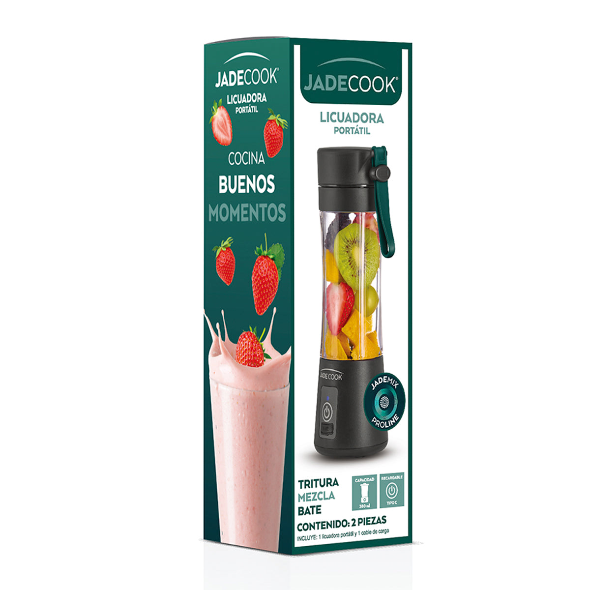 2 Licuadora portátil Jade Cook