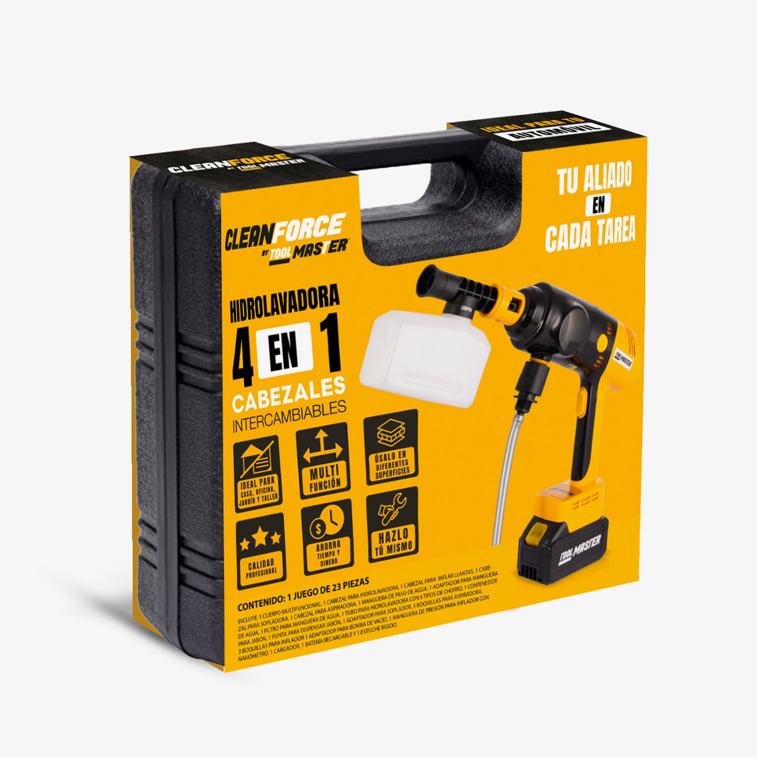Hidrolavadora 4 en 1 CleanForce By ToolMaster