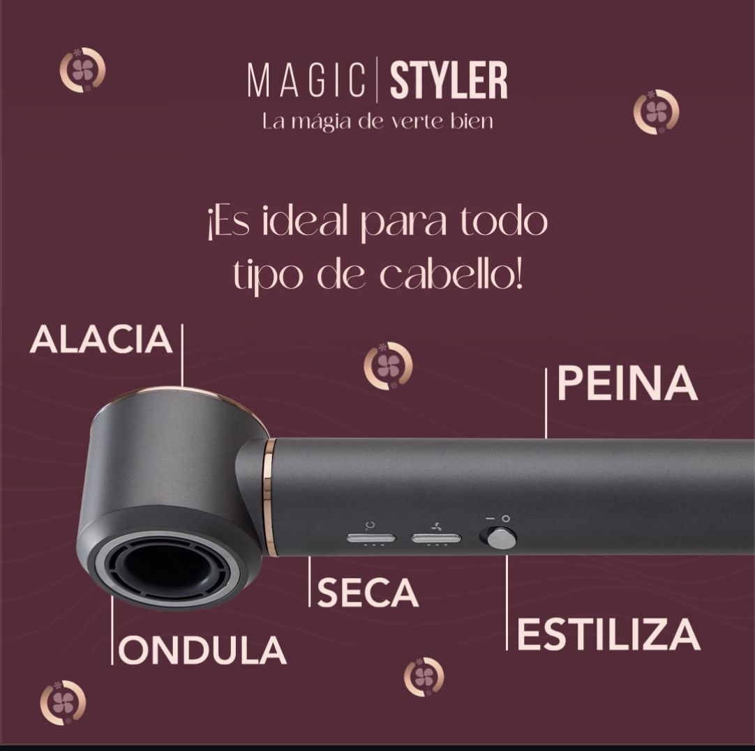 2 Secadoras profesionales de cabello Magic Styler - Multiestilizador