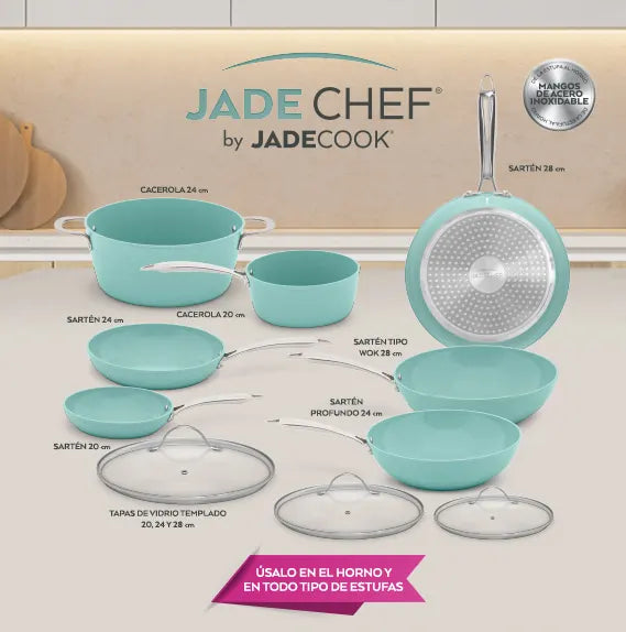 Jade Chef X4 Cacerola 24cm Con Tapa - Cv Directo