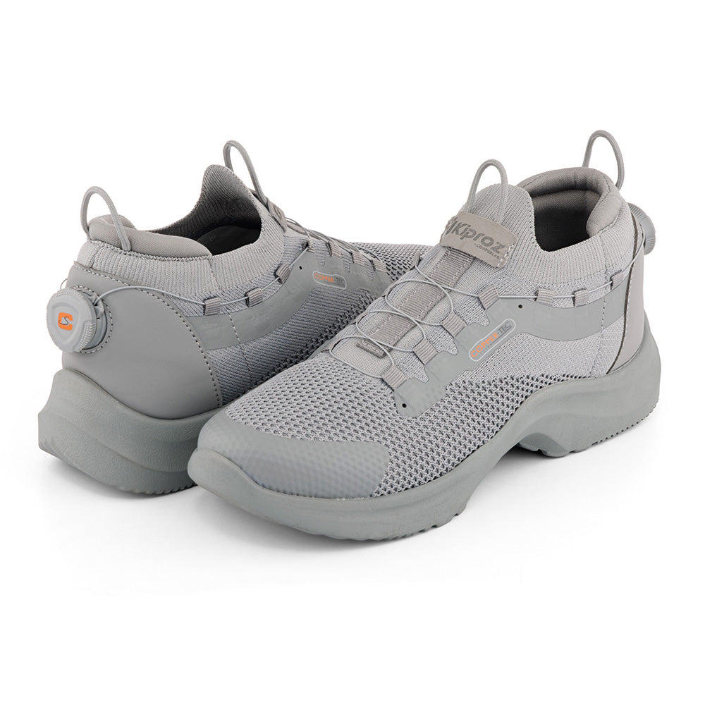 Calzado Antiderrapante KiProz con Tecnología de Cobre Color Gris