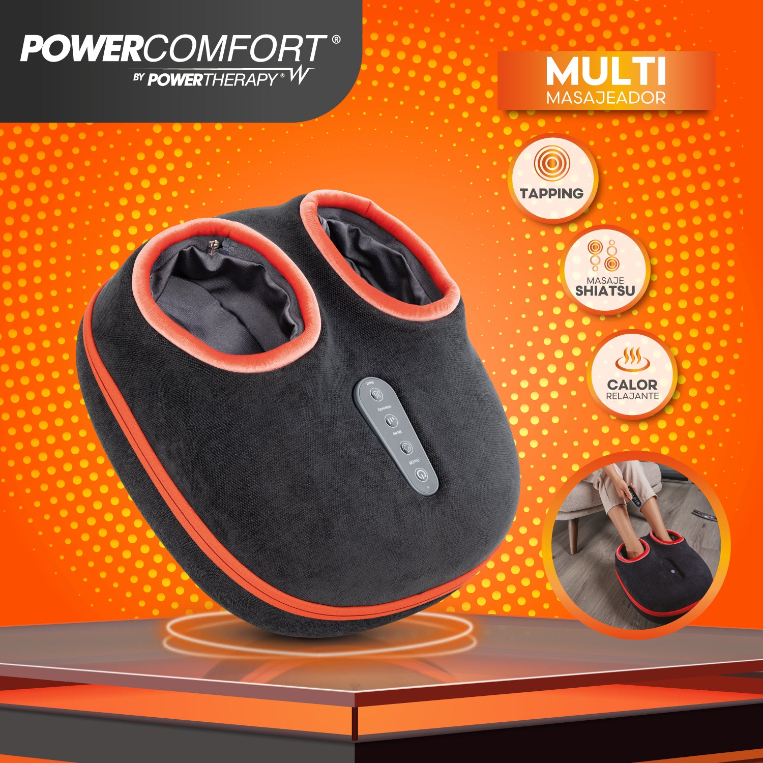 Multi Masajeador de pies Power Comfort