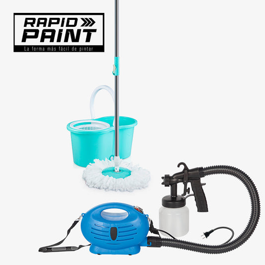 Paquete Rapid Paint + Spin Mop