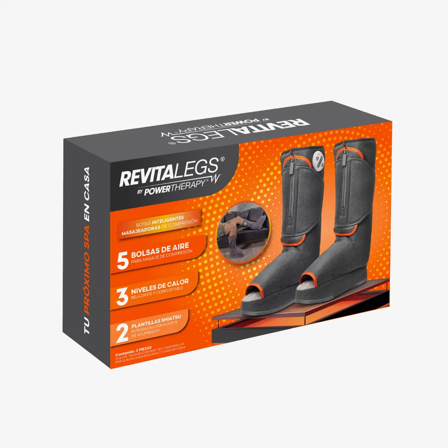 Botas masajeadoras inalámbricas RevitaLegs by Power Therapy