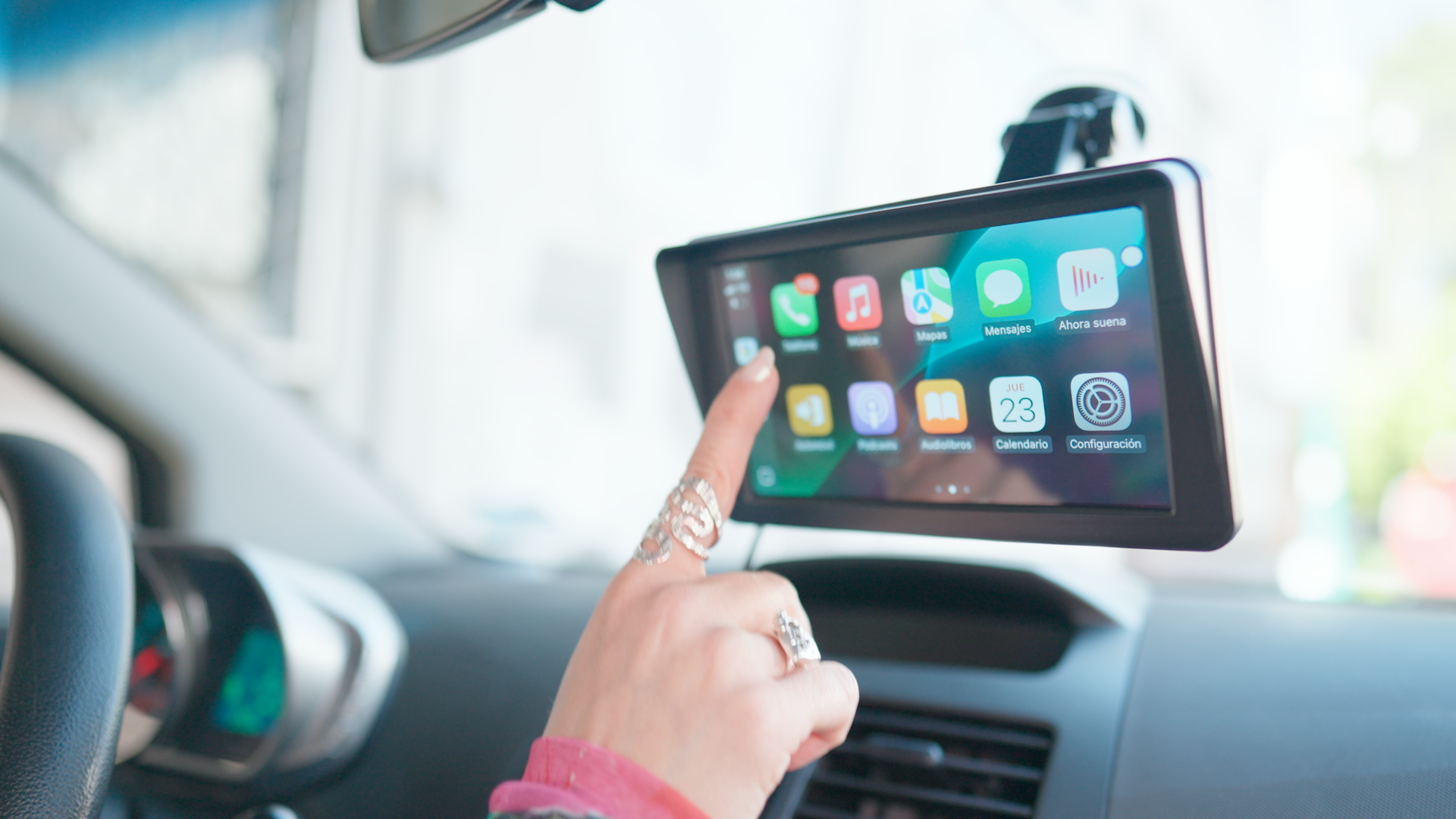 SMART RIDE Pantalla Táctil 7” con Android Auto y Apple CarPlay | TEC EVOLUTION