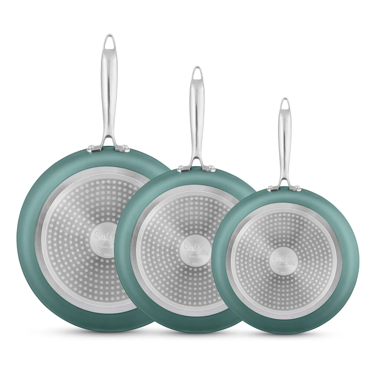 Batería de cocina Sofía Metallic Verde 11pz