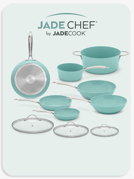 Batería De Cocina Jade Chef 10pzs. By Jade Cook C0192-00 - Verde