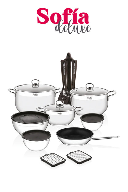 Batería de cocina Sofía Deluxe 22 Piezas