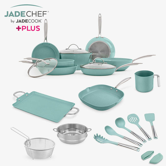 Batería de cocina Jade Cook Chef de aluminio antiadherente 10 piezas