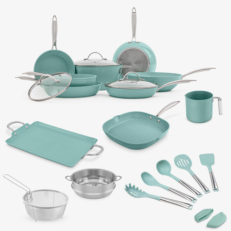 Batería de cocina Jade Chef +Plus 22 piezas