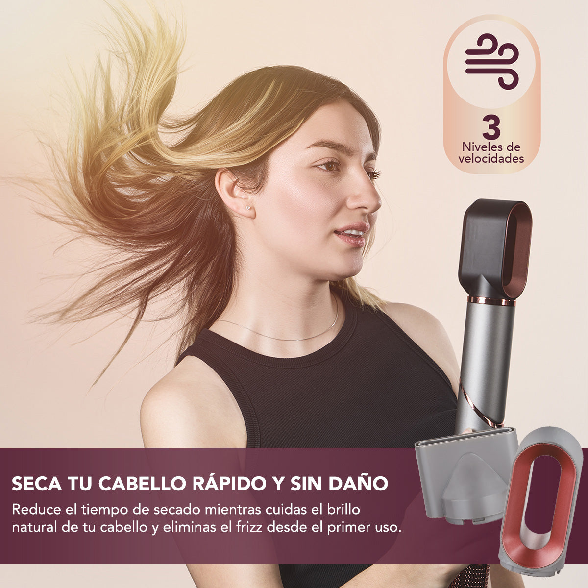 Multi Estilizador Plegable Magic Pro 7 en 1 Rizador, Aliisador y Secadora by Magic Styler