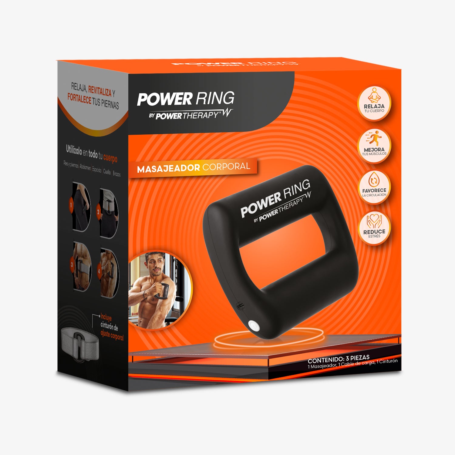 Masajeador vibratorio corporal Power Ring