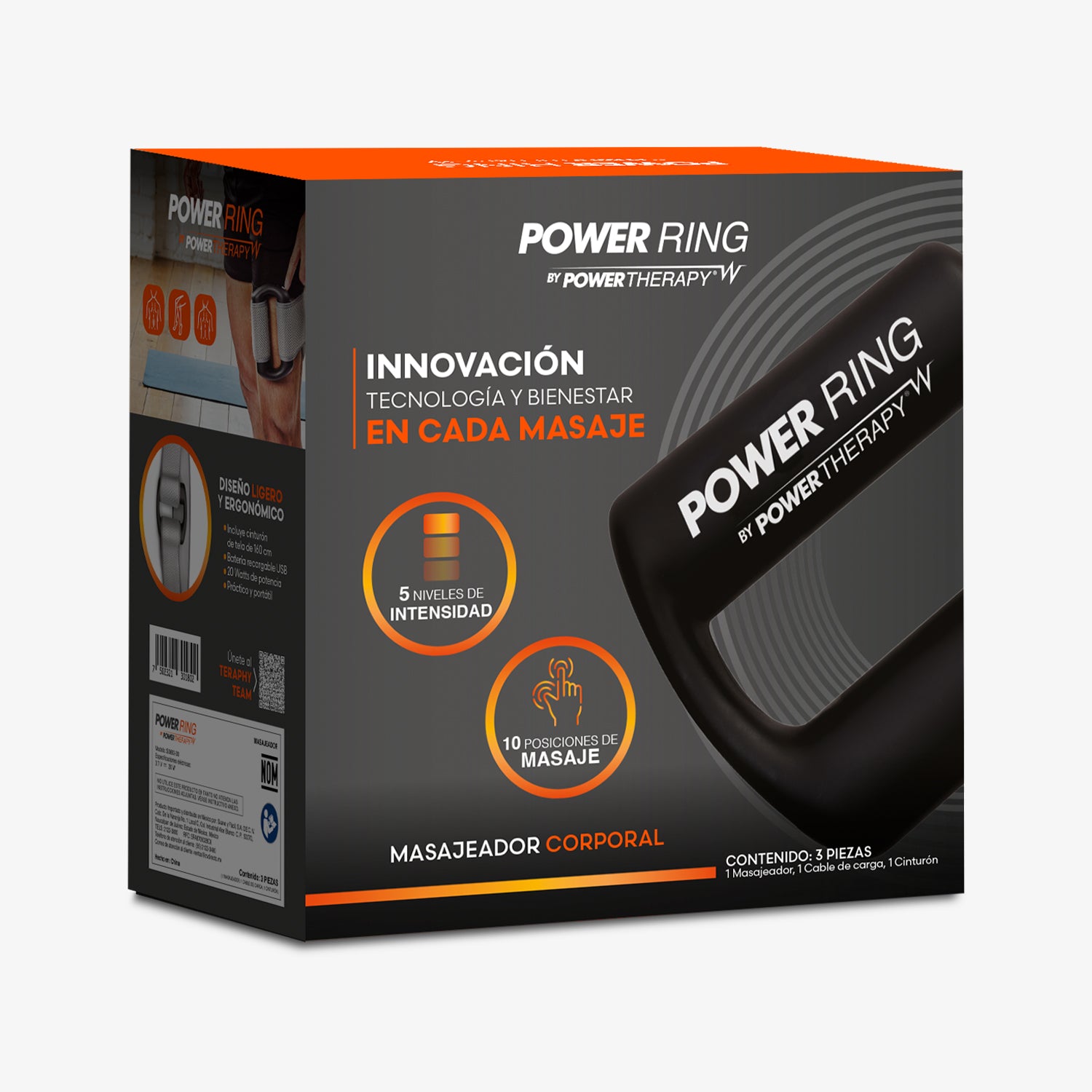 Masajeador vibratorio corporal Power Ring