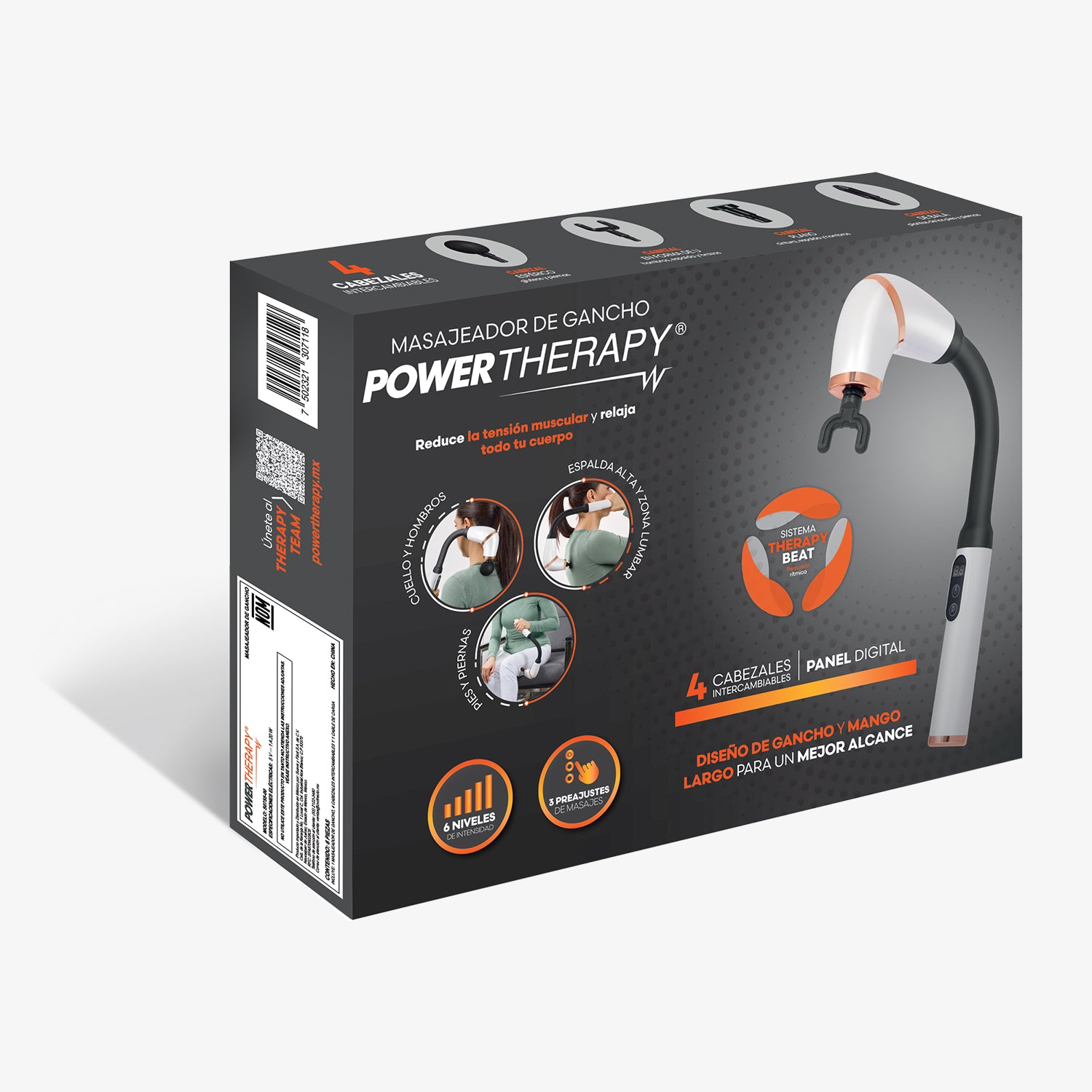 Masajeador de percusión en forma de gancho Power Therapy