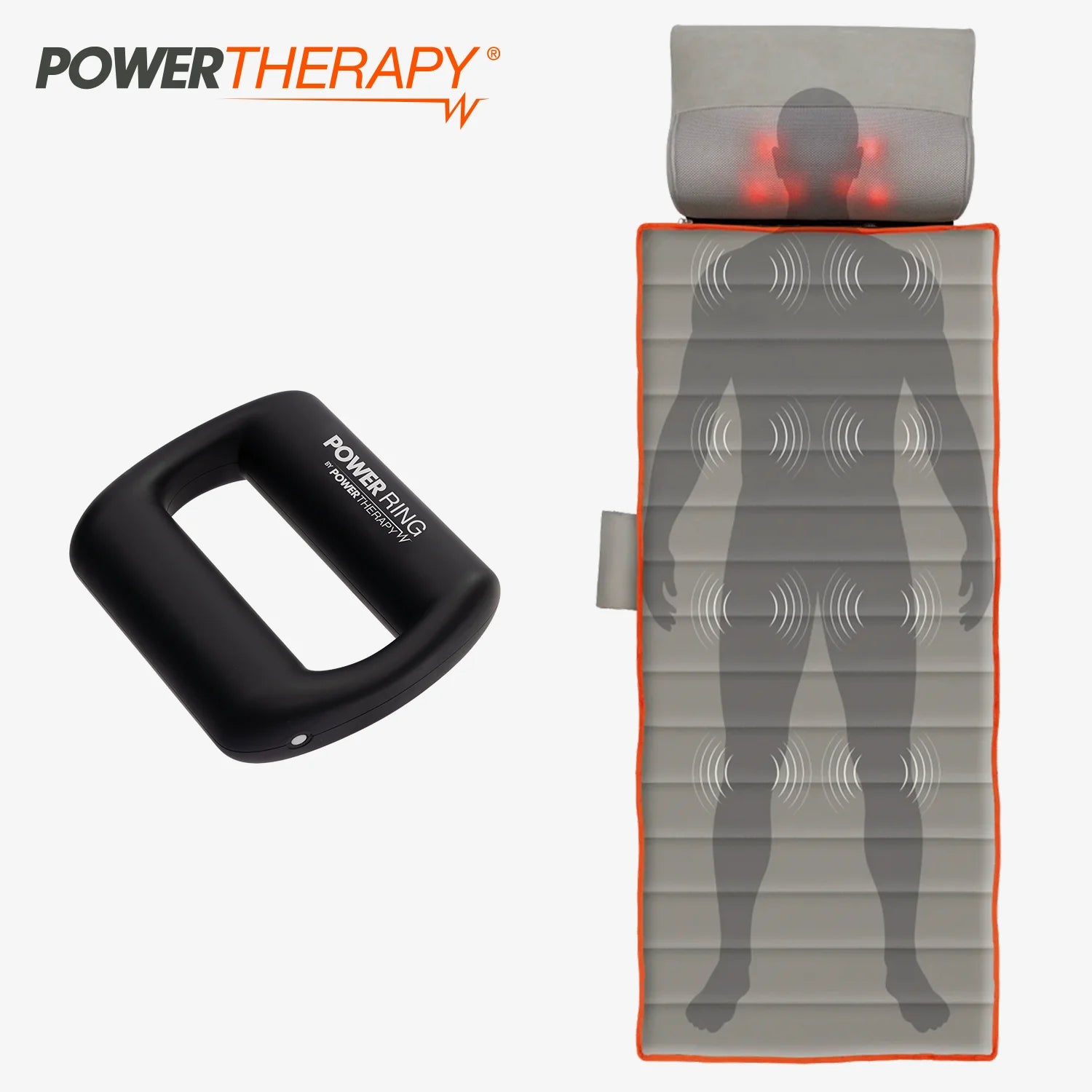 Tapete Masajeador Power Med + Masajeador vibratorio Power Ring