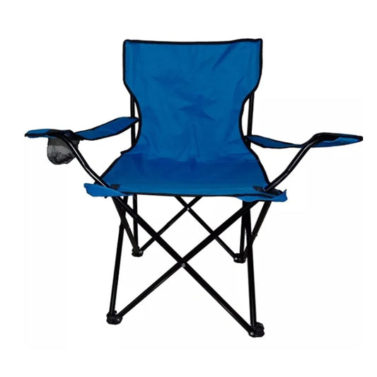 Silla Plegable Camping para Exteriores con Funda (Azul)