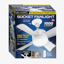 Cargar imagen en vista previa, Paquete 2 Ventiladores portátil Socket Fanlight