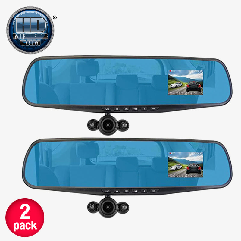 2 Cámaras para auto HD Mirror Cam -D