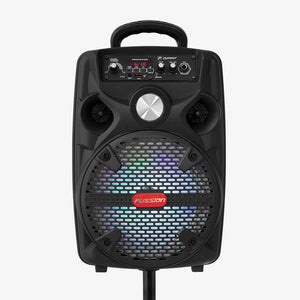 Bafle recargable 8” + Tripié + Micrófono karaoke