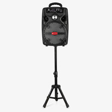 Cargar imagen en vista previa, Bafle recargable 8” + Tripié + Micrófono karaoke