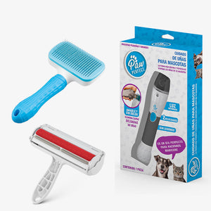 Cortauñas para perros Paw Perfect + cepillo para mascotas y removedor de pelo-D - CV Directo
